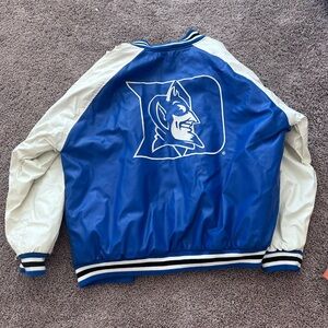 Duke Blue and White Varsity Jacket